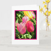 Carte d'anniversaire lumineuse et belle (Fleur jaune)