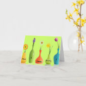 Carte d'anniversaire lumineuse et enjouée (Fleur jaune)