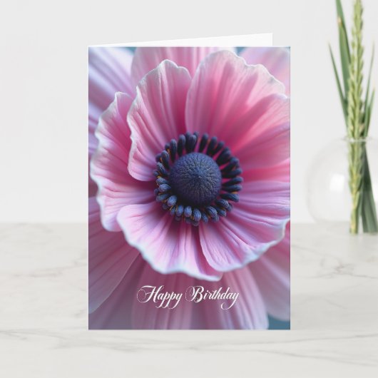 Carte d'anniversaire Luminous Bloom (Devant)