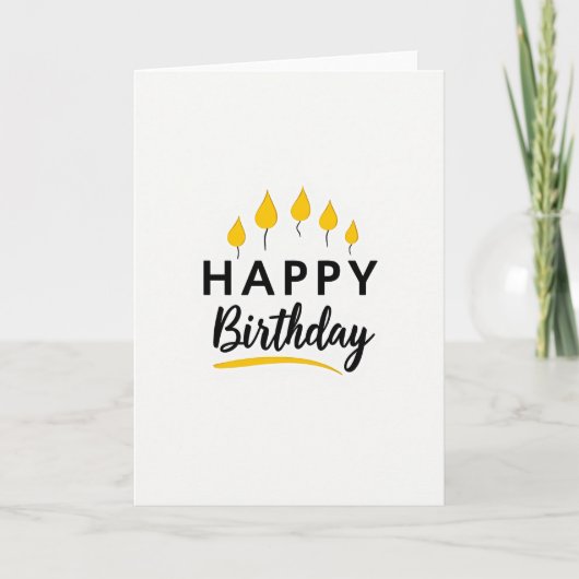 Carte d'anniversaire Luminous Light (Devant)