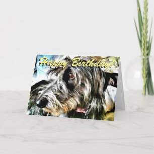 Carte d'anniversaire Lurcher