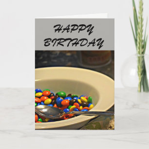 Carte d'anniversaire M&M