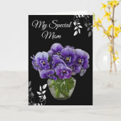 Carte d'anniversaire - Ma carte spéciale maman (Fleur jaune)