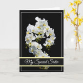 Carte d'anniversaire - Ma soeur spéciale (Fleur jaune)