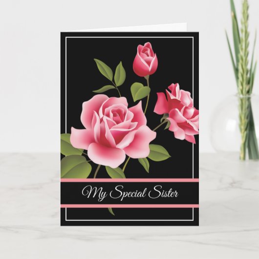 Carte d'anniversaire - Ma soeur spéciale (Devant)