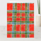 CARTE D'ANNIVERSAIRE MAC BAIN TARTAN (Dos)