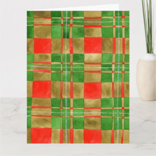 CARTE D'ANNIVERSAIRE MAC GREGOR TARTAN