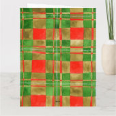 CARTE D'ANNIVERSAIRE MAC GREGOR TARTAN (Dos)