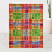 CARTE D'ANNIVERSAIRE MAC RAE TARTAN (Dos)