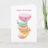 Carte d'anniversaire Macarons (Devant)