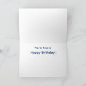 Carte d'anniversaire Macaw Flying (Intérieur)