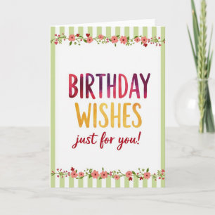 Carte d'anniversaire Magenta Art