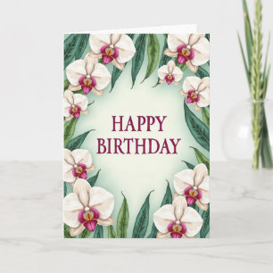 Carte d'anniversaire Magenta Gold