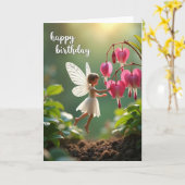 Carte d'anniversaire Magical Sprite (Fleur jaune)
