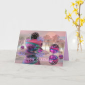 Carte d'anniversaire magique (Fleur jaune)