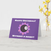 Carte d'anniversaire magique de huit boules (Fleur jaune)