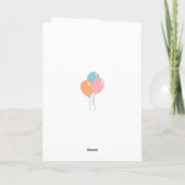 Carte d'anniversaire magique Licorne (Dos)
