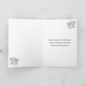 Carte d'anniversaire magique Licorne (Intérieur)