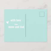 Carte d'anniversaire magique - Licorne mignonne po (Dos)