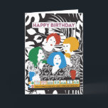 Carte d'anniversaire Mah Jong Friends<br><div class="desc">Si vous aimez le noir et blanc avec des taches de couleur,  ce design Mah Jongg est pour vous.</div>
