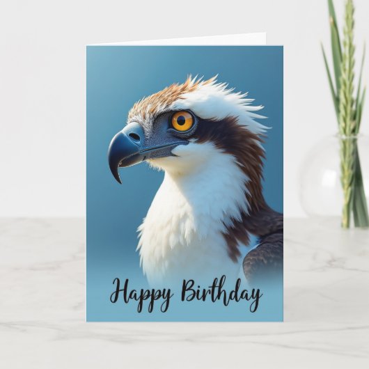 Carte d'anniversaire Majestic Raptor (Devant)