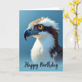 Carte d'anniversaire Majestic Raptor (Fleur jaune)