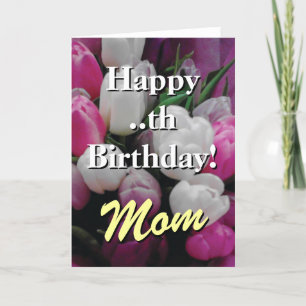 Carte d'anniversaire maman   bouquet de fleurs de 
