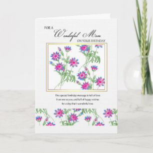 carte d'anniversaire maman - carte d'anniversaire