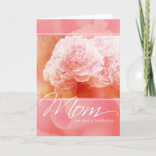 Carte d'anniversaire Maman Peony