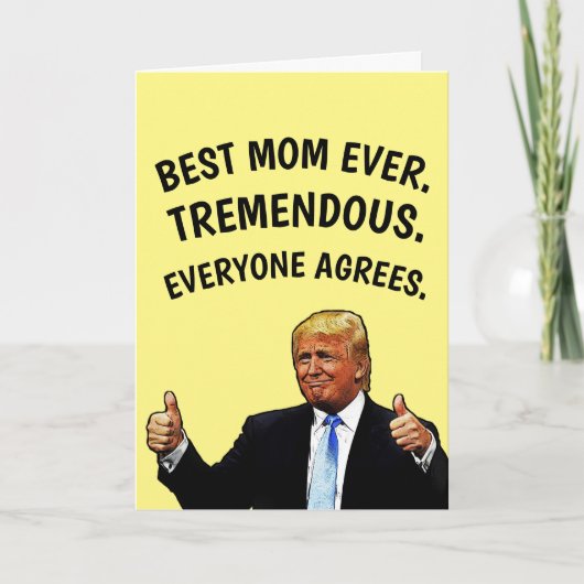 CARTE D'ANNIVERSAIRE MAMAN TRUMP (Devant)