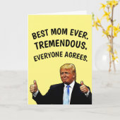 CARTE D'ANNIVERSAIRE MAMAN TRUMP (Fleur jaune)