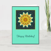 Carte d'anniversaire Mandala Flower Soft (Devant)