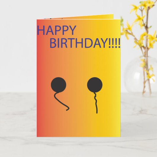 Carte d'anniversaire Mango (Fleur jaune)