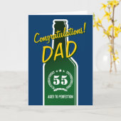 Carte d'anniversaire Manly pour hommes | Félicitat (Fleur jaune)