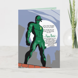 Carte d'anniversaire Mantis Man
