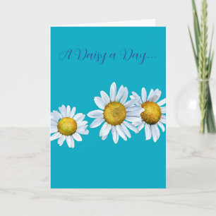 Carte d'anniversaire Marguerite Amusante