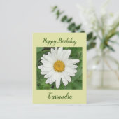 Carte d'anniversaire Marguerite blanche (Debout devant)