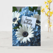 Carte d'anniversaire Marguerite Blanche (Fleur jaune)