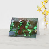 CARTE D'ANNIVERSAIRE MARIACHI FROG GROUP (Fleur jaune)