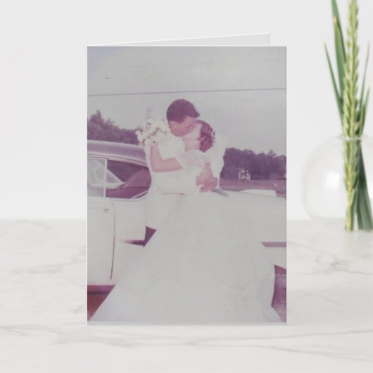 Carte d'anniversaire mariage avec poème (Devant)