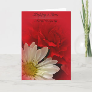 Carte d'anniversaire Mariage de première année