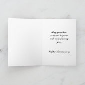 Carte d'anniversaire Mariage d'un an (Intérieur)