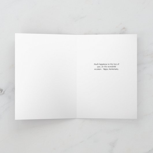 Carte d'anniversaire mariage pour enseignant en bl (Intérieur)