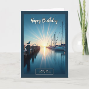 Carte d'anniversaire Marina Card dorée
