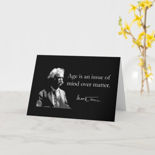 Carte d'anniversaire MarkTwain (Fleur jaune)
