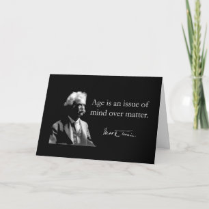 Carte d'anniversaire MarkTwain