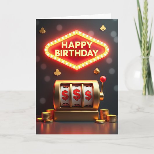 Carte d'anniversaire Marquee Lights (Devant)
