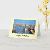 Carte d'anniversaire - Marseille (Fleur jaune)