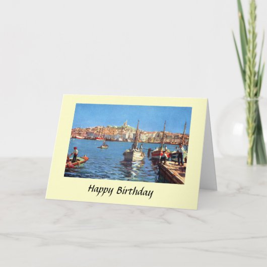 Carte d'anniversaire - Marseille (Devant)