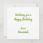 Carte d'anniversaire Marshmallow (Dos)
